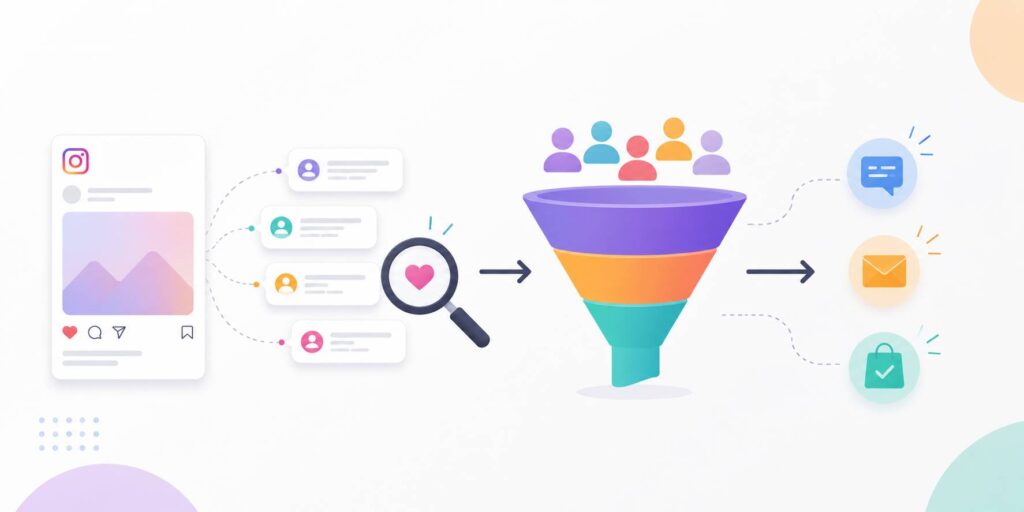 api کامنت اینستاگرام به عنوان ورودی قیف فروش